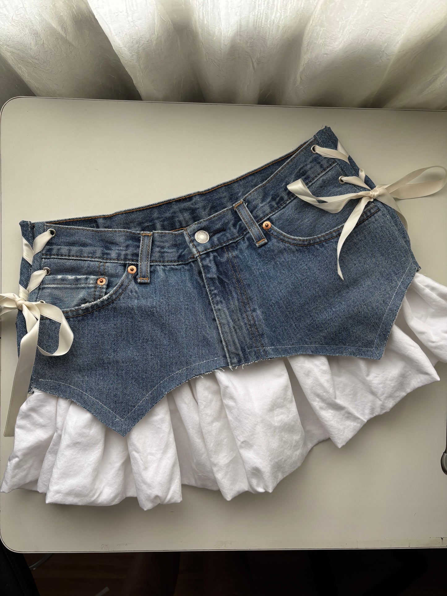 Demin Yoke Skirt
